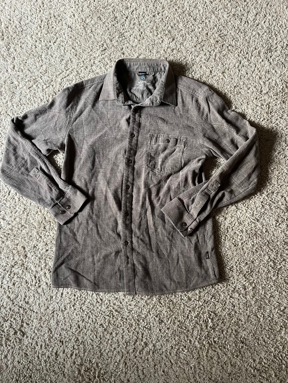 Kühl Women’s Button Up Long Sleeve Plaid Hiking Shirt Size M